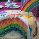 inside of Rainbow cake