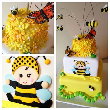 Bumble Bee Baby Shower Cake