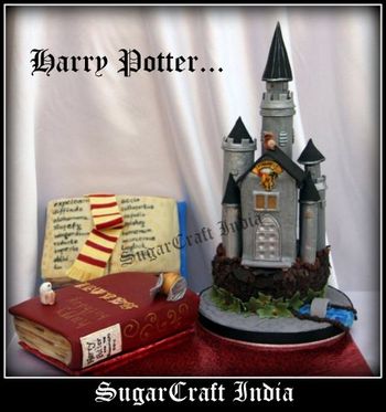 Harry Potter Castle Cake for boys... Pl visit my page and LIKE it... Thanks in advance  http://www.facebook.com/pages/Sugarcraft-India/137037449697348