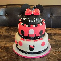 Minnie Mouse Cake I made for a birthday.