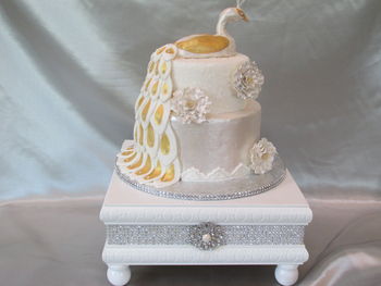 This is a dummy cake. I am practicing in hopes of one day making wedding cakes.