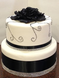 2nd cake made for a Glam themed Halloween Happy Hour!