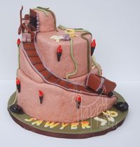 7th birthday Indiana Jones themed cake