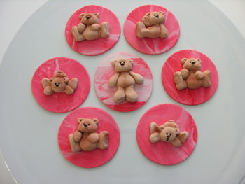Teddy cupcake toppers