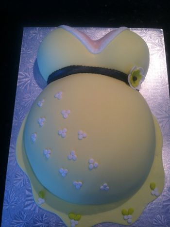 gender neutral baby shower cake, flavor white white chocolate with sugarshack's buttercream